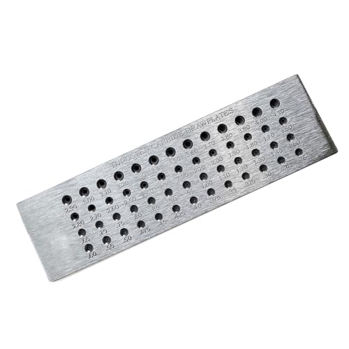 Multifuntioanl Draht Drawplate Schmuckherstellung Werkzeug Drawplate Drahtformingplatte Kohlenstoffstahl Textur Für Juweliere Vorhanden von Tmboryuu