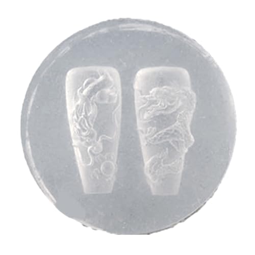 Nägel Stempel Vorlage Drache/Schlangenform Kunstform Schnitzform Accessoire Für Kunstbegeisterte Nagel Silikonform von Tmboryuu