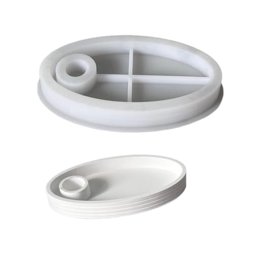 Ovale Tablett Kerze Herstellen Silikonform Für Enthusiasten Craft Projekte Und Einzigartige Dekorative Silikonschale Form von Tmboryuu