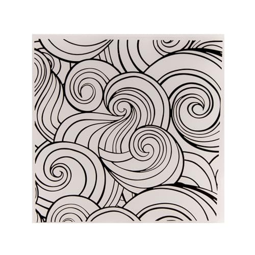 Präge Ordner Klare Plastikvorlage Wirbelrahmen Schablone Für Papierkarten Scrapbooking Craft Album Dekorationen Craft Schablone von Tmboryuu