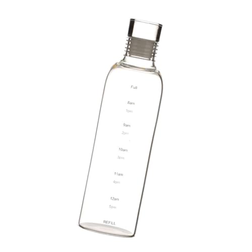Robuster Glasbecher Mit Zeitskala Praktische Glas Turbler Mit Zeitmarkierglasflasche Für Fitness Und Bürogebrauch von Tmboryuu
