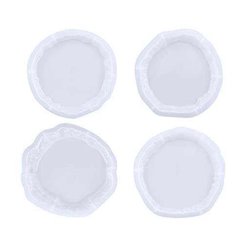 Silikon Große Tablettform Unregelmäßiger Oval/runde Untersetzer Epoxidharzgussform Für Kunstzubehör Home Office Decor Epoxy Gussform von Tmboryuu