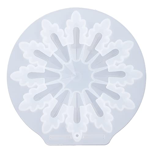 Spiegel Schneeflocke Flexible Silikonform Weihnachtsanhänger Harz Weihnachten Ornamente Kristall Epoxy Epoxy von Tmboryuu