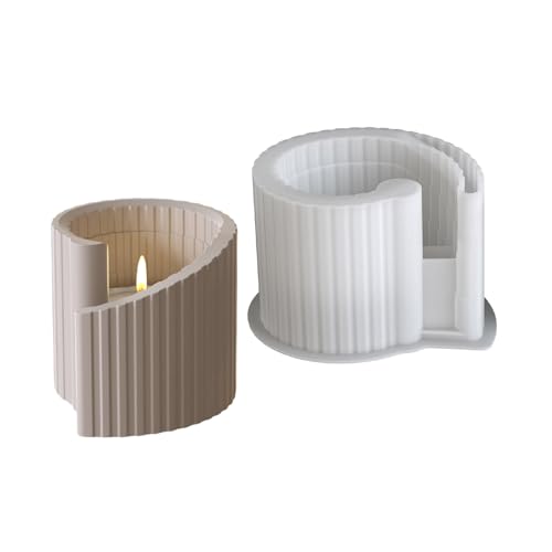 Spiralen Treppenkerzenhalter Silikonform Für Bastelharzzement Handwerk Und Dekorative Hausprojekte Silikonform Für Betonkerzenhalter von Tmboryuu