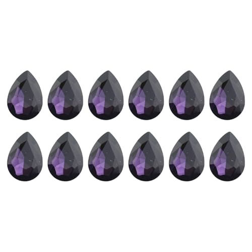 Tmboryuu 12 Stcs Glas Strasssteine ​​mit 10 X 14 Mm Klebstoff Für Telefonschuhe Mantel Zurück von Tmboryuu