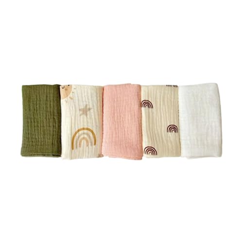 Tmboryuu 5 Teiliges Set Sanftes Baumwollkindwaschanlagen Badezeit Essentielles Handtuch 25x25 cm Unisex Design Kleines Taschentuch Atmungsaktives Säuglingsbadzubehör Tmboryuu 5 Teiliges Set Sanftes Baumwollkindwaschanlagen Badezeit Essentielles Handtuch 25x25 cm Unisex Design Kleines Taschentuch Atmungsaktives Säuglingsbadzubehör von Tmboryuu