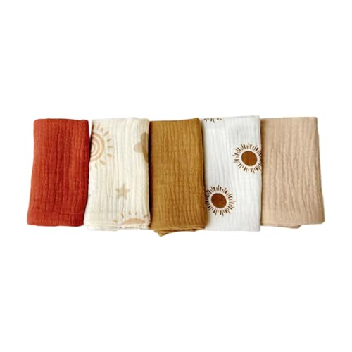Tmboryuu 5 Teiliges Set Sanftes Baumwollkindwaschanlagen Badezeit Essentielles Handtuch 25x25 cm Unisex Design Kleines Taschentuch Atmungsaktives Säuglingsbadzubehör Tmboryuu 5 Teiliges Set Sanftes Baumwollkindwaschanlagen Badezeit Essentielles Handtuch 25x25 cm Unisex Design Kleines Taschentuch Atmungsaktives Säuglingsbadzubehör von Tmboryuu