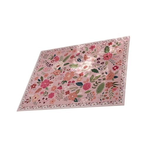 Tmboryuu Blumenbereich Teppich Waschbarer Nicht Überrutscher Boden Teppich Für Wohnzimmer Low Stapel Design Luxuriöser Feeling Teppiche Leicht Zu Reinigen von Tmboryuu