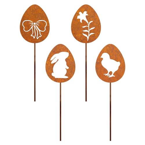 Tmboryuu Dekorative Gartenstände Set Metallgarten Ornamente wasserdichte Dekorationen Für Innenhäuser Freien Rasen Dekore von Tmboryuu