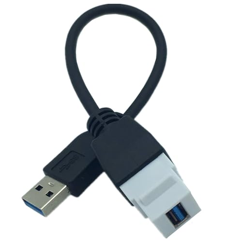 Tmboryuu Kompakt USB3.0 Kabel USB3.0 A FEMAL TO MALE Einsatzkabel Für Die Wandplatteanschluss 7.87 Zoll von Tmboryuu