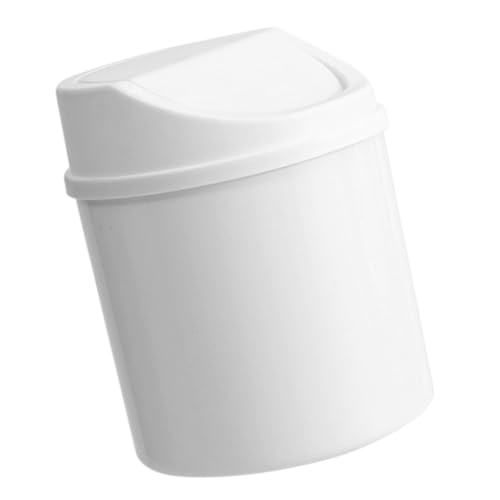Tmboryuu Moderner Swing Deckel Desktop Müll Kann PP Mülleimer Müllabfarbkorb Container Für Computertischplatte von Tmboryuu