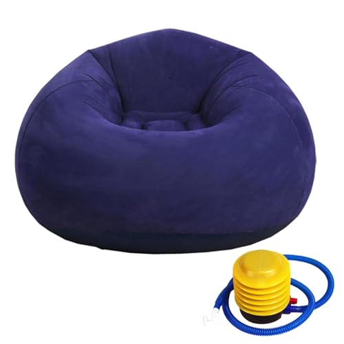 Tmboryuu Platz Sparende Graue Aufblasbare Sofa Bett Auf Stuhl Faltbares Design Leicht Für Camping Zu Hause Geeignet von Tmboryuu