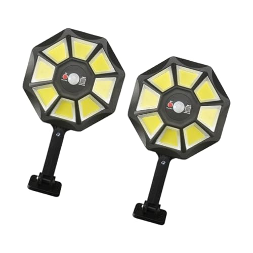 Tmboryuu Solargartenleuchten LED Zaunbeleuchtung Freien Garten Dekorationen Abs Textur Bewegungssensoren Hof Zaun Terrasse Licht Bewegungssensor Wandleuchte von Tmboryuu
