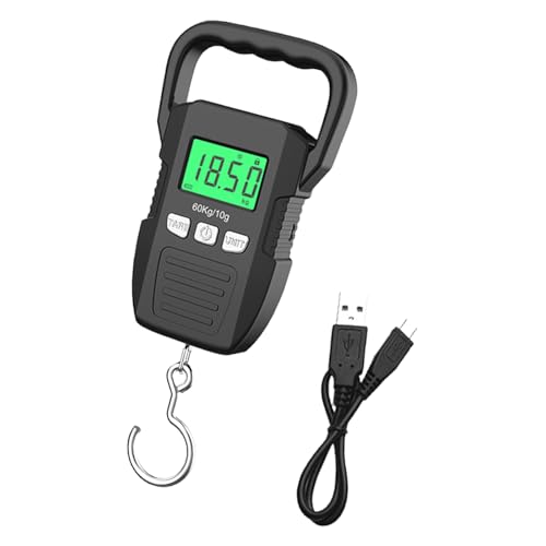 Tragbare Digitale Gewichtsweilskala 60 Kg Elektronisches Gepäck Hangesmaßstab Batterie/USB Wiederaufladungsfischerei Mit. von Tmboryuu