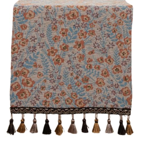Vintaged Tableloth Table Runner Mit Einzigartigen Quastendetails Für Hochzeitsdekorationsparty Und Täglicher Verwendung von Tmboryuu