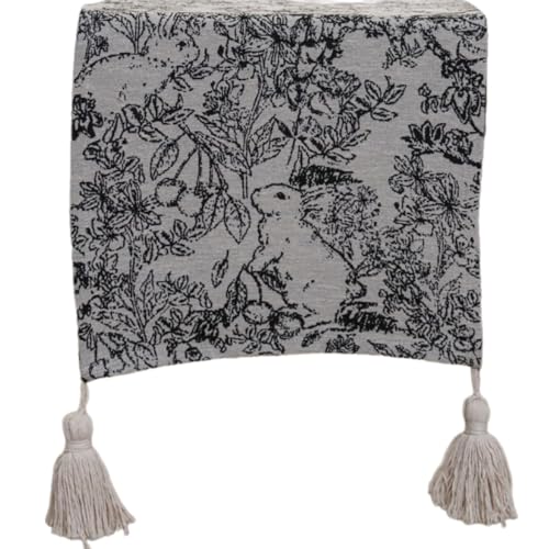 Vintaged Tableloth Table Runner Mit Einzigartigen Quastendetails Für Hochzeitsdekorationsparty Und Täglicher Verwendung von Tmboryuu
