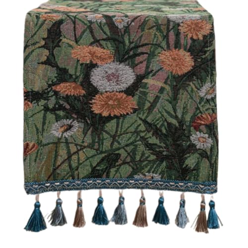 Vintaged Tableloth Table Runner Mit Einzigartigen Quastendetails Für Hochzeitsdekorationsparty Und Täglicher Verwendung von Tmboryuu