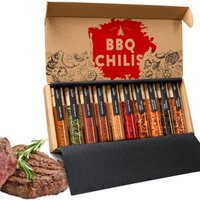 Chili Und Grillgewürze Geschenkset Für Männer [10Er Kombi-Set] - 5 Erlesene Grill Aromen + Scharfe Gewürze Set von TmbrTaste