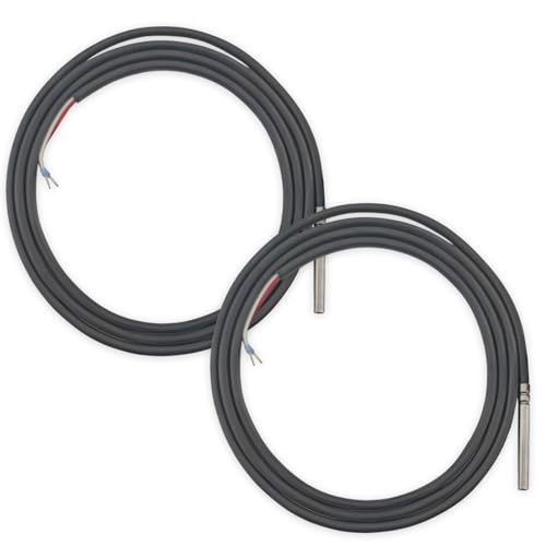Tmonit - KTY81-210 Temperaturfühler mit 2 Meter Silikon-Leitung | bis 200°C | Made in Germany | 3 Jahre Garantie | Temperatursensor Fühler Kabelfühler Solarfühler KTY KTY81/210 Tmonit - KTY81-210 Temperaturfühler mit 2 Meter Silikon-Leitung | bis 200°C | Made in Germany | 3 Jahre Garantie | Temperatursensor Fühler Kabelfühler Solarfühler KTY KTY81/210 von Tmonit
