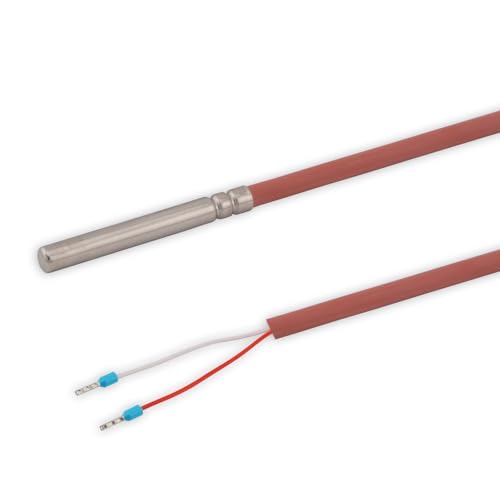 Tmonit - PT100 Temperaturfühler mit 1,25 Meter Silikon-Leitung | bis 200°C | 5 x 50 mm Schutzhülse | Temperatursensor Fühler Kabelfühler Solarfühler | Made in Germany Tmonit - PT100 Temperaturfühler mit 1,25 Meter Silikon-Leitung | bis 200°C | 5 x 50 mm Schutzhülse | Temperatursensor Fühler Kabelfühler Solarfühler | Made in Germany von Tmonit