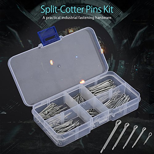 175pcs Hohe Härtefeste Zinklegierung Metall-Split-Cotter-Pins-Sortiment-Kit, Bestehend aus Hochwertigem Metall, Korrosionsbeständigkeit, Im Gebrauch, Einem Praktischen Hardware-Stift von Tnfeeon