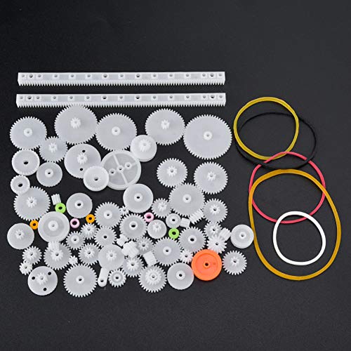 75 Stück Kunststoff-Zahnriemen, Büro- und Schulbedarf, Schulbedarf, Riemenscheibe, Schneckenwellenhülsen-Set, DIY-Robotergetriebe, Motorspielzeug, Schulbedarf 75 Stück Kunststoff-Zahnriemen, Büro- und Schulbedarf, Schulbedarf, Riemenscheibe, Schneckenwellenhülsen-Set, DIY-Robotergetriebe, Motorspielzeug, Schulbedarf von Tnfeeon