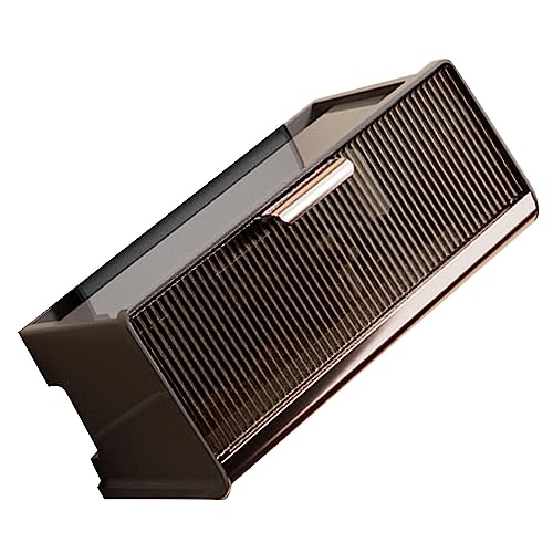 Aufbewahrungsbox für Router, Wandmontage, große Kapazität, mit umweltfreundlichem Deckel, Pp, Tiermaterial, modisch, dekorativ, für Wohnzimmer (kaffeefarbene mittlere Größe) von Tnfeeon
