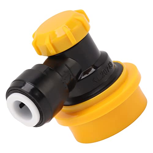 Double Tight Push-to-Connect-Fittings Push-in-Schnellverbinder-Adapter Duotight Push-in-Fitting-Kugelverriegelung Schnelltrenn-Push-in-Fitting-Kugel (Gelbe Flüssigkeit) von Tnfeeon