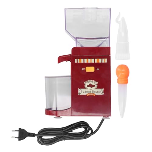 Elektrische Erdnussbuttermaschine für Zuhause, Nussmühle mit Rutschfester Basis für Einfache Bedienung und Großen Mahlbereich (EU-Stecker 220 V) von Tnfeeon