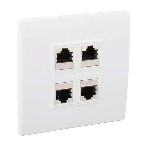 Ethernet CAT6 WallFlat 4 Anschluss Einfach zu bedienende Internetwandplatte für CAT6 -Netzwerkverbindungen Ethernet CAT6 WallFlat 4 Anschluss Einfach zu bedienende Internetwandplatte für CAT6 -Netzwerkverbindungen von Tnfeeon