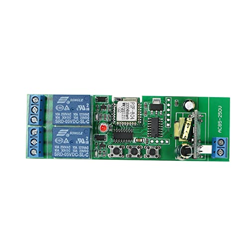 Ewelink Smart WiFi Switch Universal Modul 2Ch AC85-250V Wireless Switch Timer Telefon App Fernbedienungssteuerung Kompatibel mit Alexa Home Voice Control für Smart Home Ewelink Smart WiFi Switch Universal Modul 2Ch AC85-250V Wireless Switch Timer Telefon App Fernbedienungssteuerung Kompatibel mit Alexa Home Voice Control für Smart Home von Tnfeeon