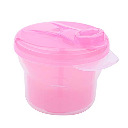 Formula Milk Dispenser Behälter, 1 Stück tragbares Milchpulver Formula Dispenser Milchpulverbehälter Pot Box(Rosa) von Tnfeeon
