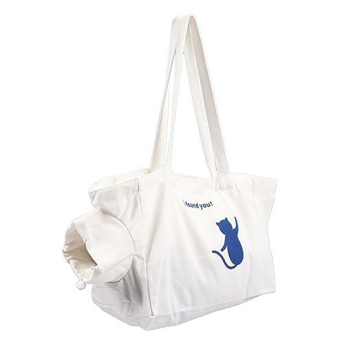 Haustier-Tragetasche, Reisetaschen, Tragbare Haustier-Reisetasche für Kleine Hunde, Katzen und Welpen, Kleine Tiere (Weiss) von Tnfeeon