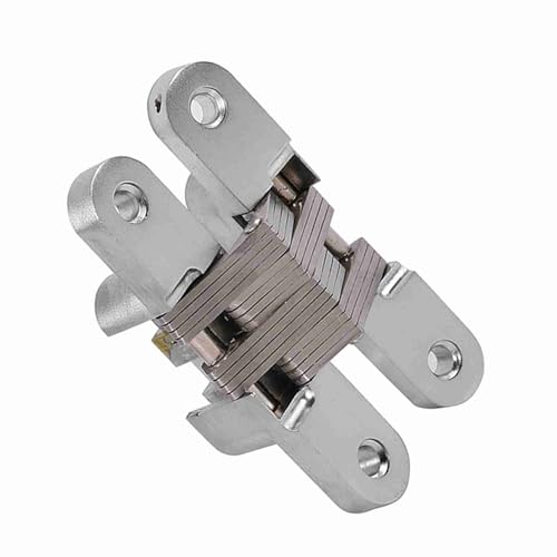 Integration 180 Grad Invisible Cross Cabinet -Doordoor Scharnier, Leise, Material für runde Ecken (43,7 mm) (60,4 mm) (68,8 mm) (94 mm) von Tnfeeon