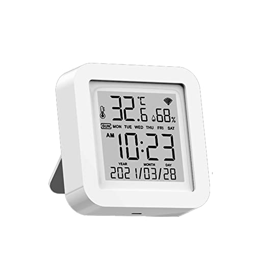 Intelligentes WiFi-Hygrometer mit Sprachsteuerung, genauer Messung und intelligenter Anschluss für den Gewächshaus-Inkubator für Schlafzimmer, überall, Luftentfeuchter, für Alexa u von Tnfeeon