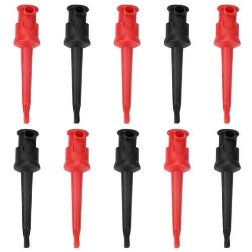 Klemmkit/Multimeter -Test Hoke Halter, 10 Haken Stücke PEP P5002 P5002 GRAP BROPHER für SMT/SMD -Schweißen (Fünf schwarze und fünf rote) von Tnfeeon