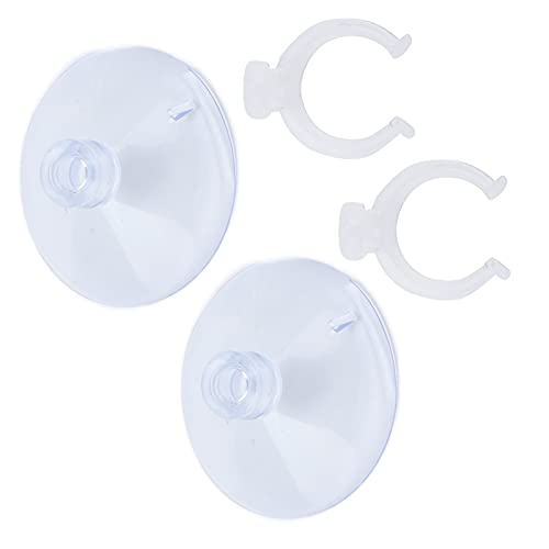 Licht Feste Saugnapf, Aquarium Saugnapf Clips Robuste Schlauchklemmen Luftfahrtgesellschaft Tubing Halter Leistungsstarke 2 stücke für Fisch Tank(Kann 16-22 mm Klemmen:) von Tnfeeon