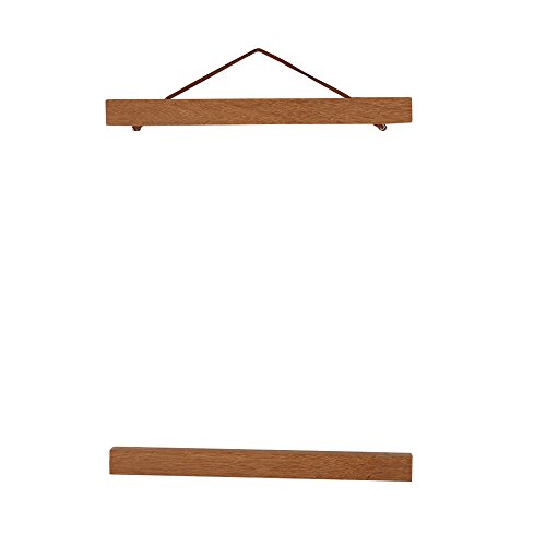 Magnetische bild poster moderne natürliche teakholz bilderrahmen aufhänger diy benutzerdefinierte poster scroll drucke kunstwerk aufhänger für foto bild leinwand poster kunst druck wandbehang(50cm) von Tnfeeon