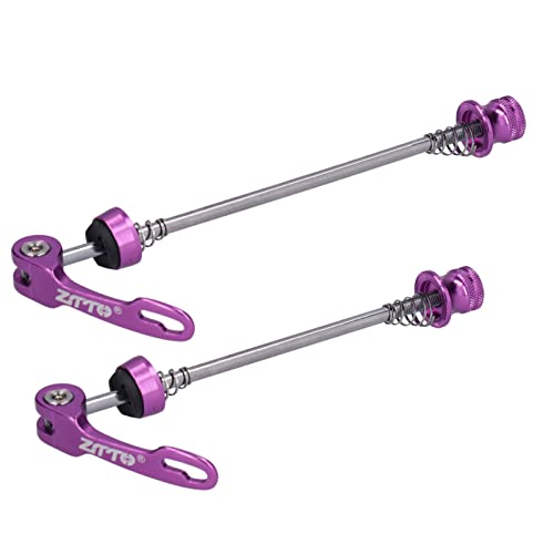 Mountain Bike Front Heck Spit High Speed ​​High Strength 2PCS Zubehör (Ti-Farbe) (PURPLE) von Tnfeeon