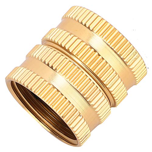 Premium Messing Schlauch-Hahn Hahn mit Gewinde Garten Wasser Rohr Adapter Ventil Verbindung für den Außenbereich im Freien. von Tnfeeon