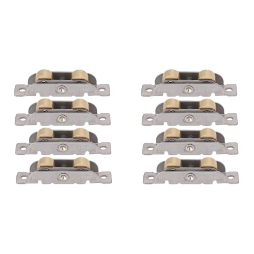 Schiebetürrollen-Set, 8-teilig, Schiebetürbeschläge, Kugellager aus Edelstahl, Kugellager aus Kupfer, Set Schiebetürrollen-Set, 8-teilig, Schiebetürbeschläge, Kugellager aus Edelstahl, Kugellager aus Kupfer, Set von Tnfeeon