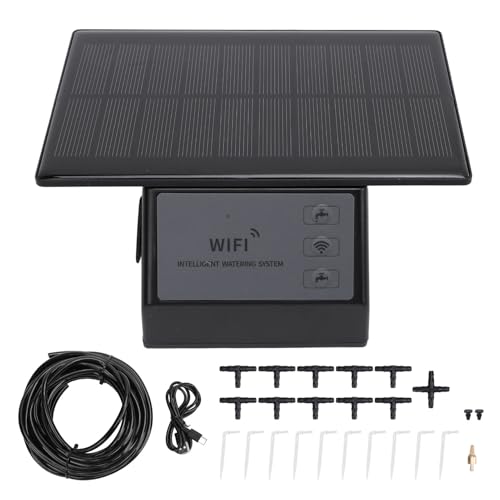 Soalr Automatische Tropf Bewässerungs Kit Solar Betriebene Wasser-Timer APP-Steuerung Timing 2000mAh Akku Arbeits Sparend Selbst Bewässerung Werkzeug für Pflanzen Blumen von Tnfeeon