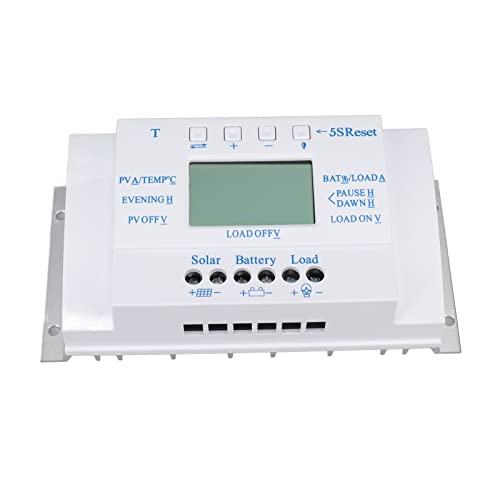 Solar-Controller, Echtzeit-Anzeige 12V 24V MPPT Solarladeregler Aluminium ABS Gute Wärmeableitung Hohe Effizienz zum Laden von Ventilatoren von Tnfeeon