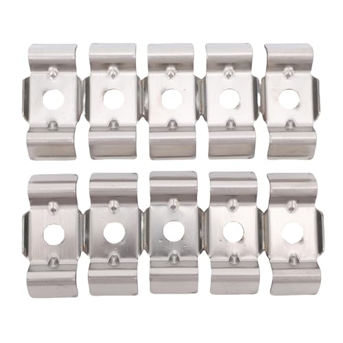 Tnfeeon 100 PCS Zaun Draht Klemmen, Edelstahl Landwirtschaft Liche Zaun Montage Clips Doppelstangen Matten Zaun Befestigung Zubehör Metallplatte Klemme Tnfeeon 100 PCS Zaun Draht Klemmen, Edelstahl Landwirtschaft Liche Zaun Montage Clips Doppelstangen Matten Zaun Befestigung Zubehör Metallplatte Klemme von Tnfeeon