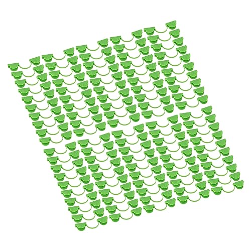 Tnfeeon 100 STCS -Klemme/Halter Der De De Deadero Doppelkopf Premium -Klemme/Kunststoffhalter Günstige Verwendung für Gewächshäuser PP Material (5 mm) von Tnfeeon