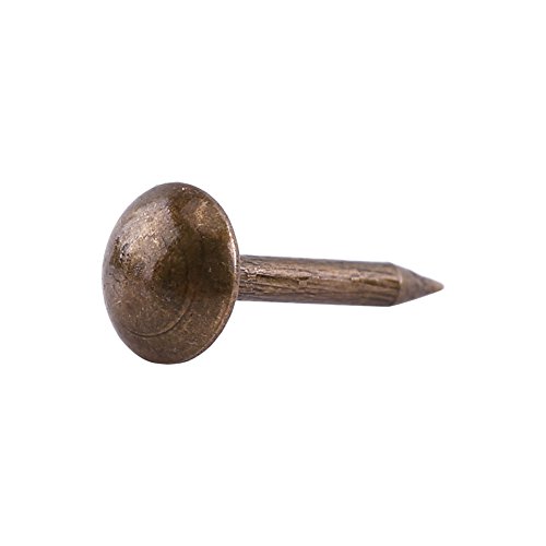 Tnfeeon 100pc Vintage Polsternägel Bronze Metallanhänger für Möbel Sofa Schuhtür Dekorative Tack Stud(6 * 14 mm) von Tnfeeon