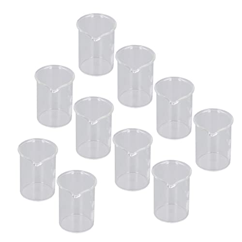 Tnfeeon 10pcs Verbringt eine Reihe von Panadermessungen der Glasmessung mit Einer Küchenskala oder Verwendung Im Labor - Kapazität 25 Ml von Tnfeeon