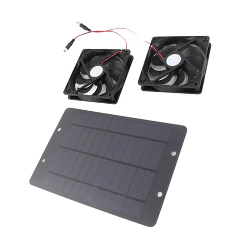Tnfeeon 20W Solar Angetriebener Dual -Lüfter -Kit Schalter Steuerelement Einfach Installation Solar Panel Lüfterkit für die Lufterfrischung für Farms Ableitventilator Tnfeeon 20W Solar Angetriebener Dual -Lüfter -Kit Schalter Steuerelement Einfach Installation Solar Panel Lüfterkit für die Lufterfrischung für Farms Ableitventilator von Tnfeeon
