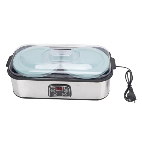 Tnfeeon 2L Joghurthersteller Maschine 2 Tasse Hausgemachter Joghurt -Eismarmelade -Puddinghersteller Elektrische Fermentation Inkubator mit Timer (EU -Stecker 220 V) von Tnfeeon