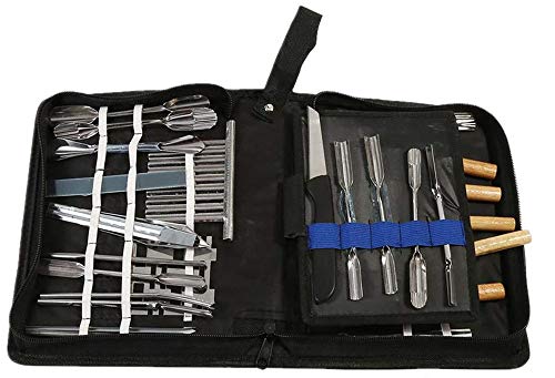 Tnfeeon 46pcs Culinary Carving Tools Set Portable Garnieren/Schneiden/Schneiden Garnieren Tools Kit für Gemüse Obst Lebensmittel von Tnfeeon